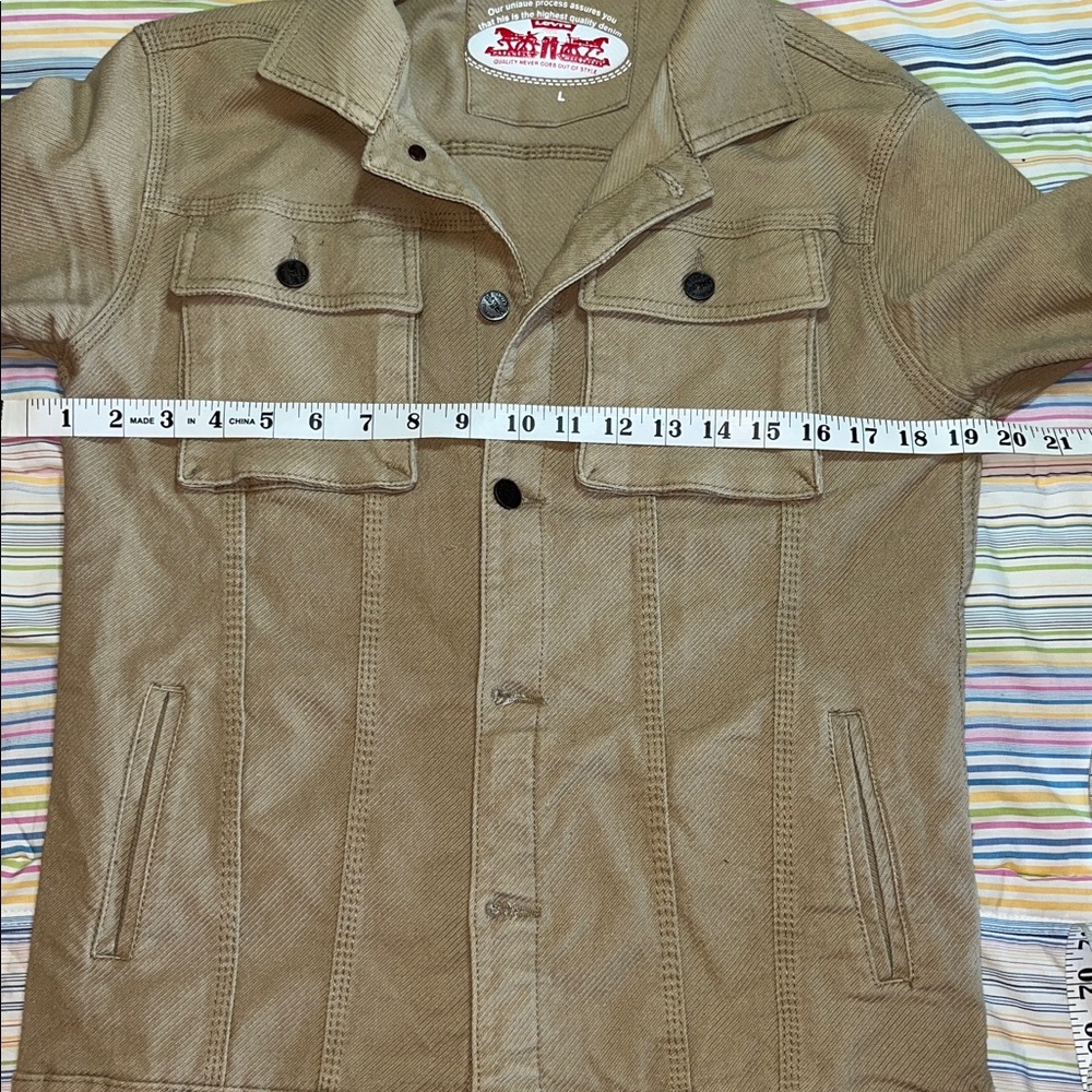 Levi's Tan Jean Jacket - Picture 4 of 8